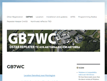 Tablet Screenshot of gb7wc.ukace.co.uk